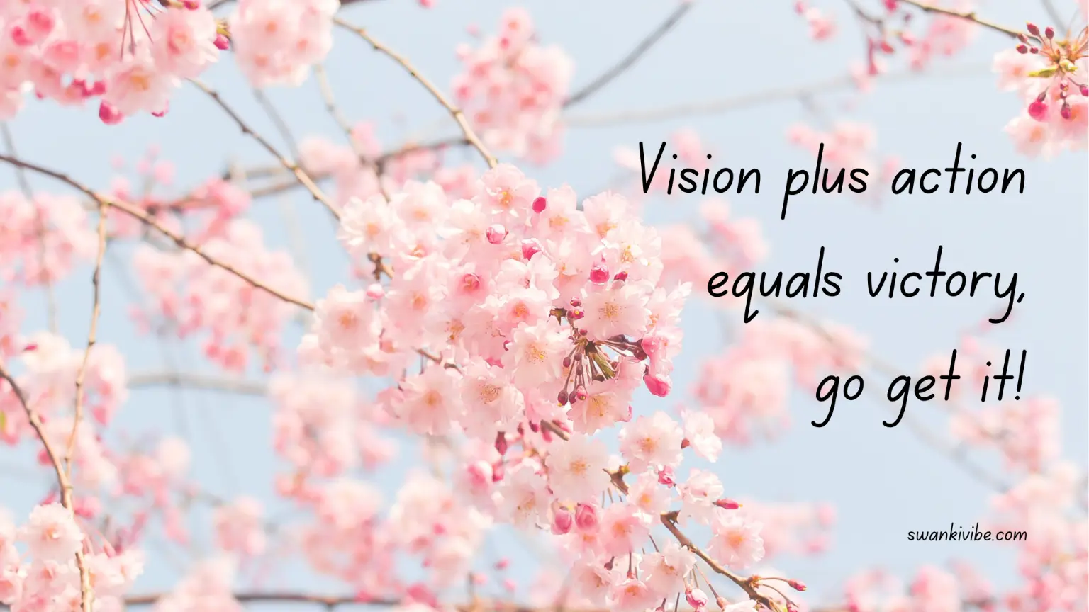 vision plus action is equal to success