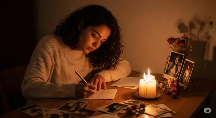 'Person writing a heartfelt letter to combat loneliness in an LDR.'