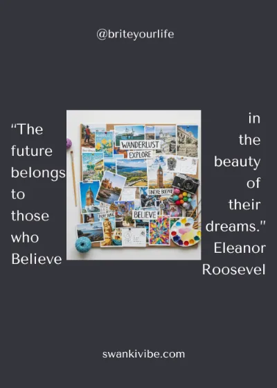 : Vision board for a fresh start after a breakup.