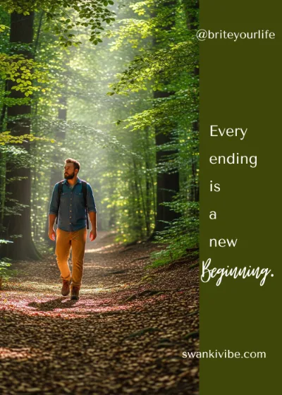 Person walking in a forest, symbolizing moving on after heartbreak.