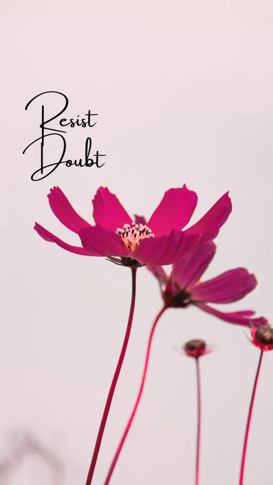 A quote about self doubt