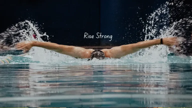 Feature image with quote rise strong