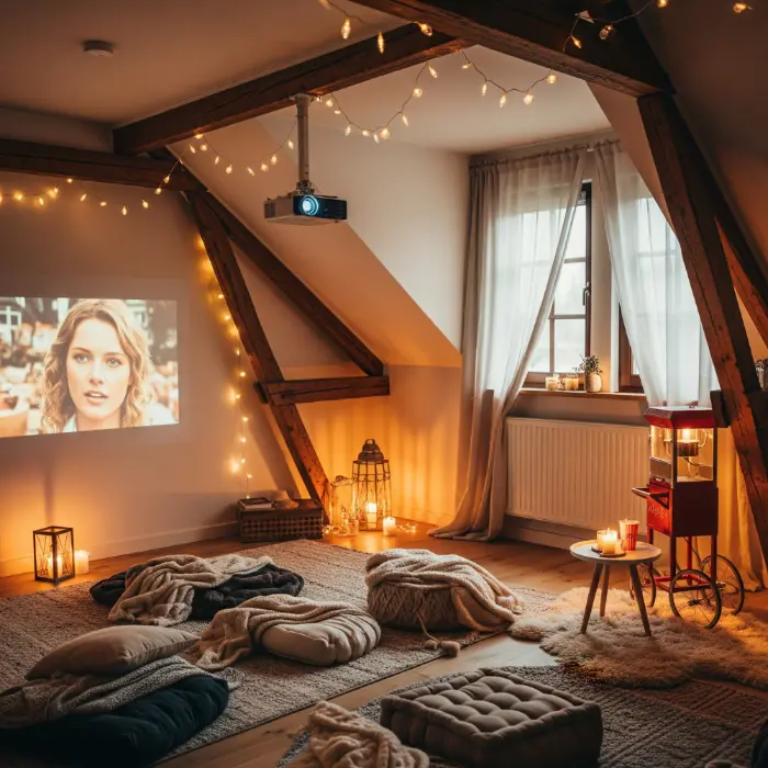 Attic Theater setup idea