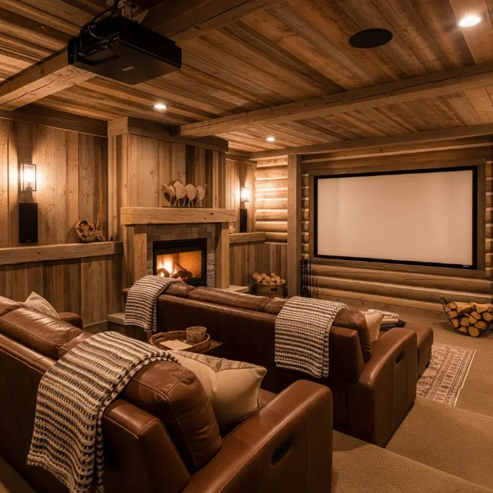 Cabin-Inspired-Cozy-Theater-idea