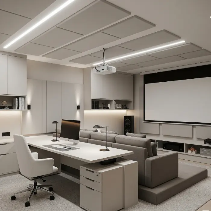 Cozy Office theater setting