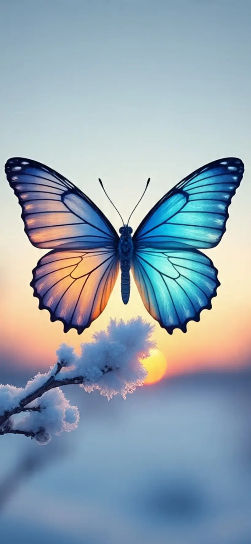Blue Butterfly iPhone Wallpapers  10 -1