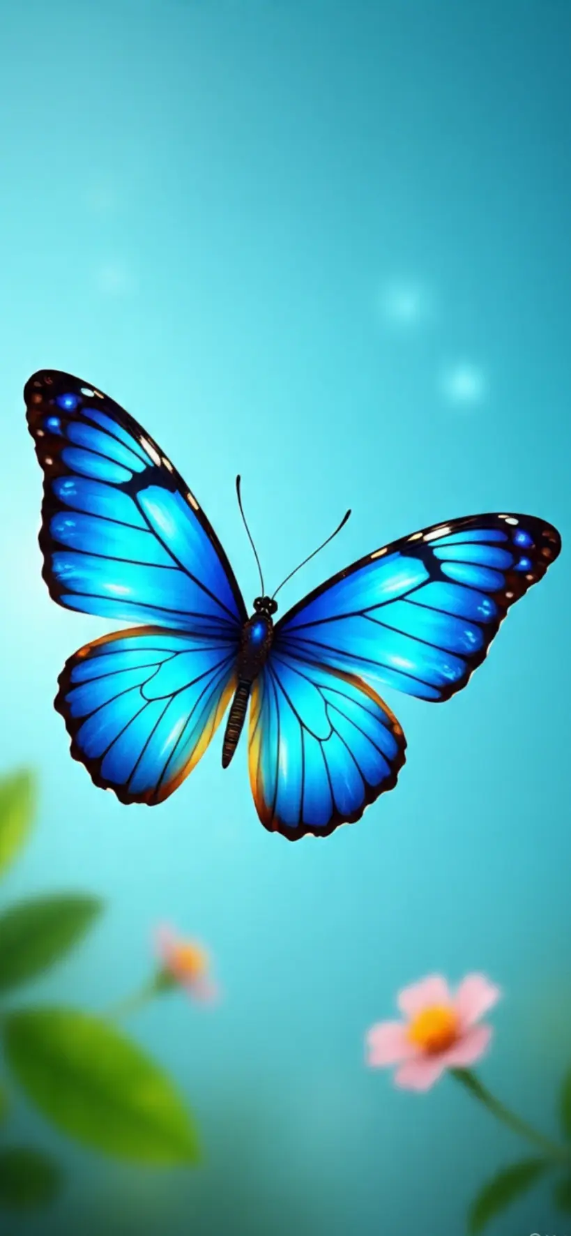 Blue Butterfly iPhone Wallpapers  21