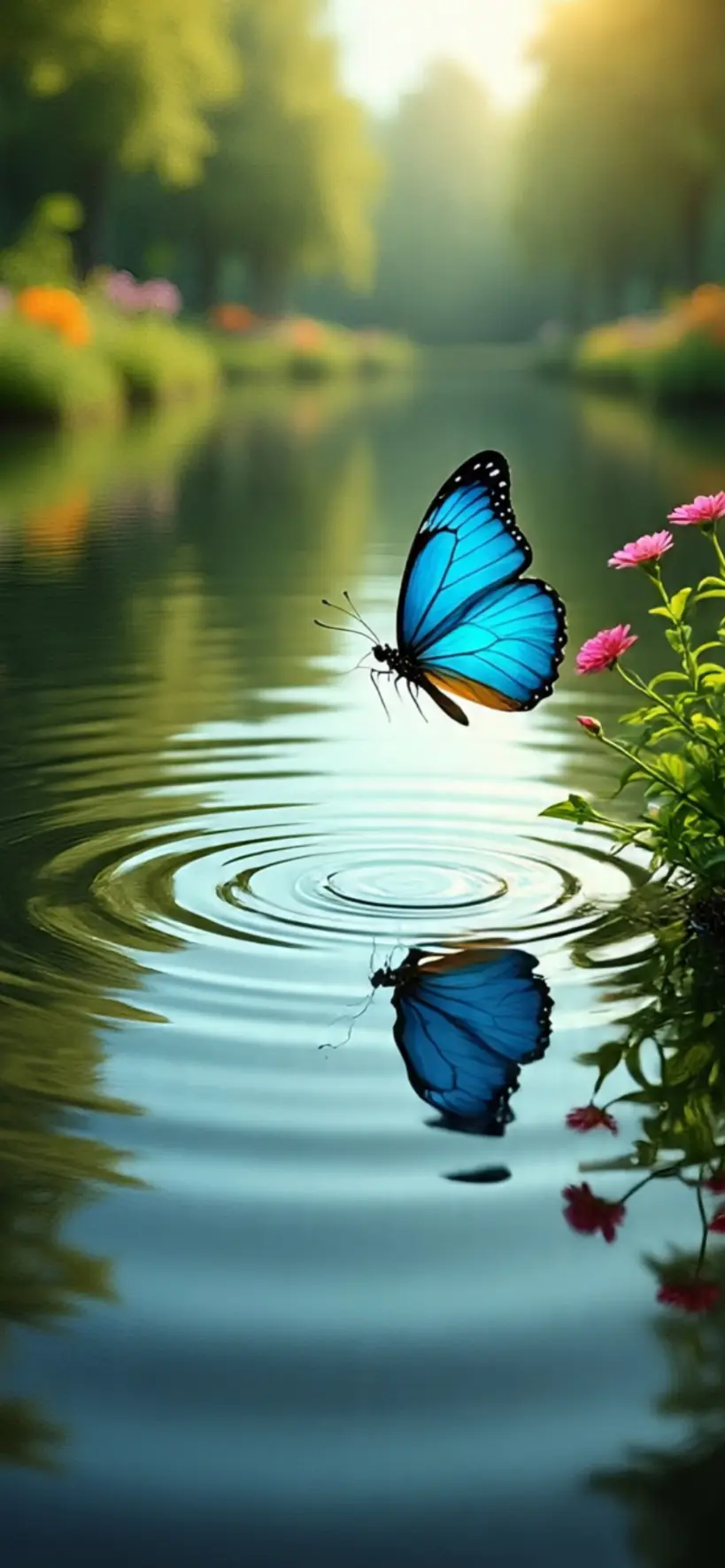 Blue Butterfly iPhone Wallpapers  29