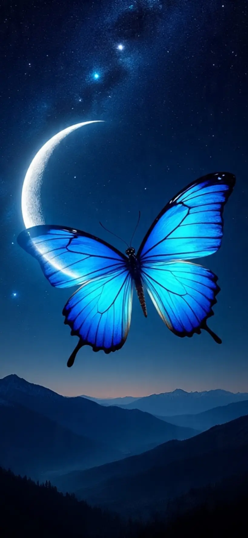 Blue Butterfly iPhone Wallpapers 36