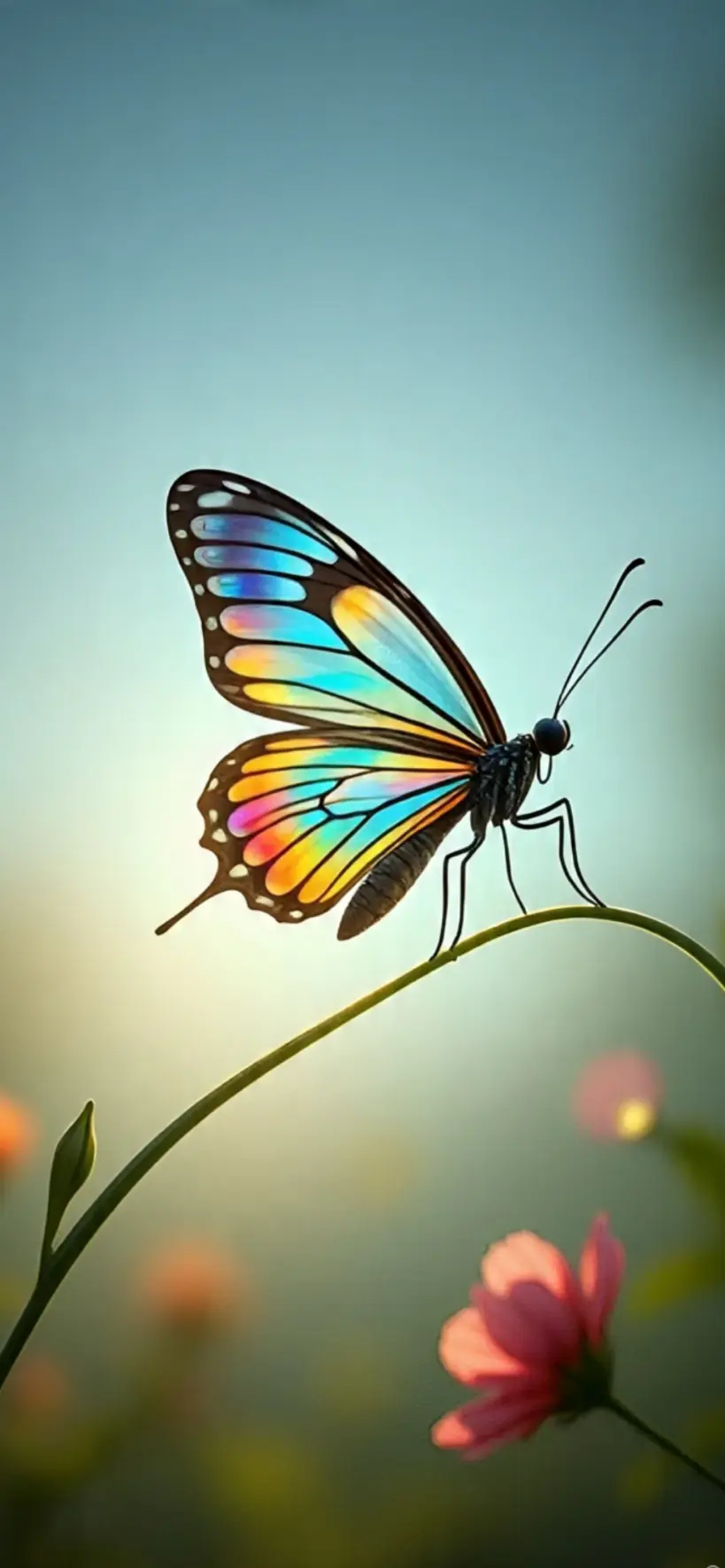 Blue Butterfly iPhone Wallpapers 37