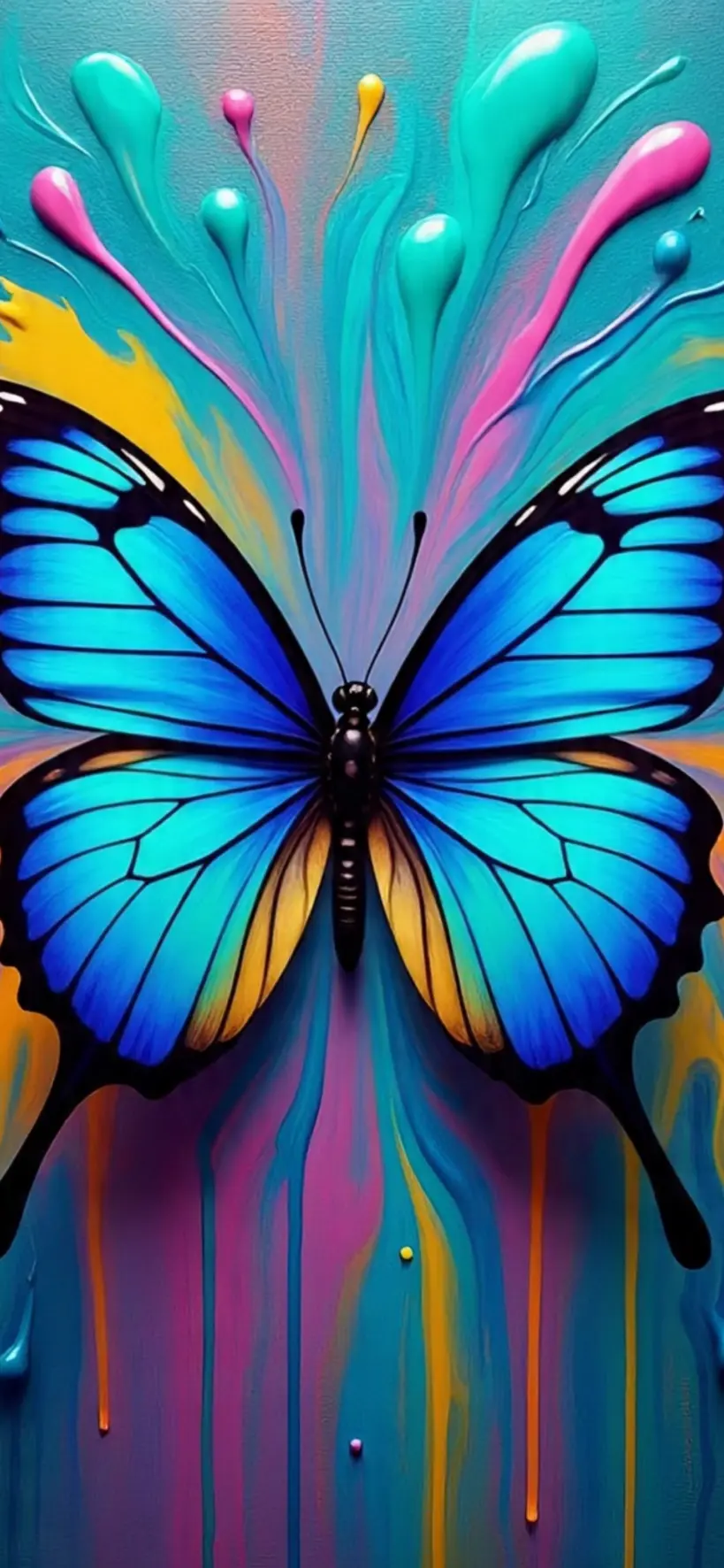 Blue Butterfly iPhone Wallpapers  5