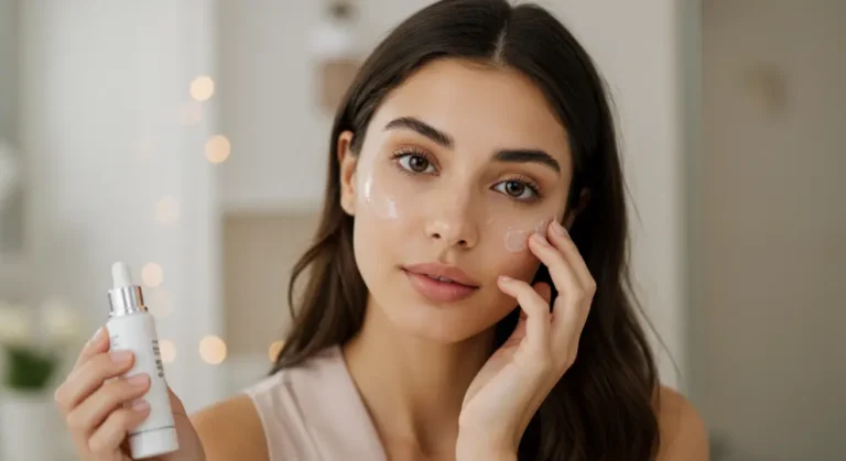 clear skin tips follow by beautiful woman
