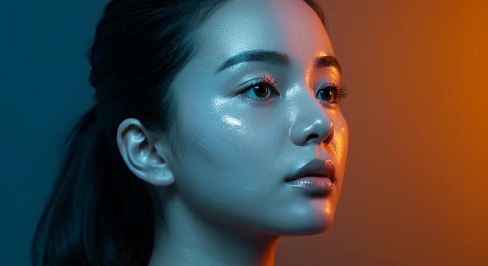 Glass Skin Routine follow by a girl showing her face