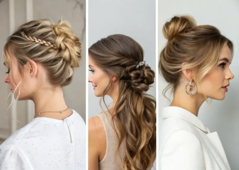 French twist claw clip hairstyle for everyday wear.