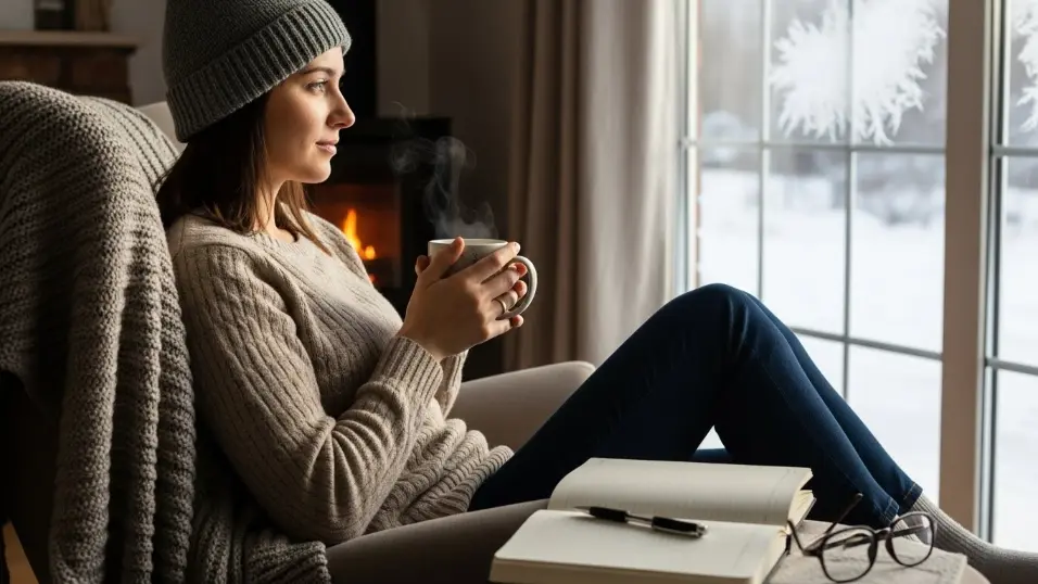  Calm winter morning moment for mental reset during the holidays.