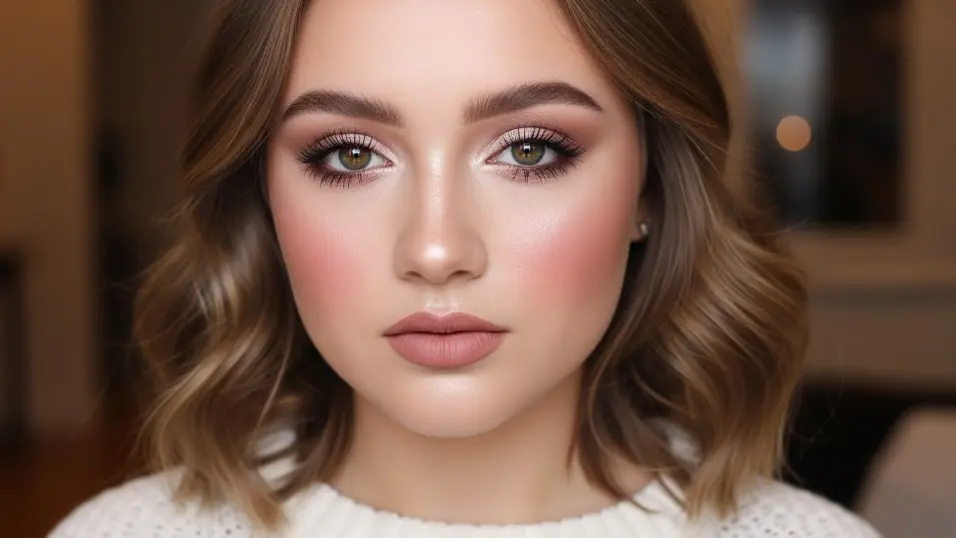 winter glam look for natural look
